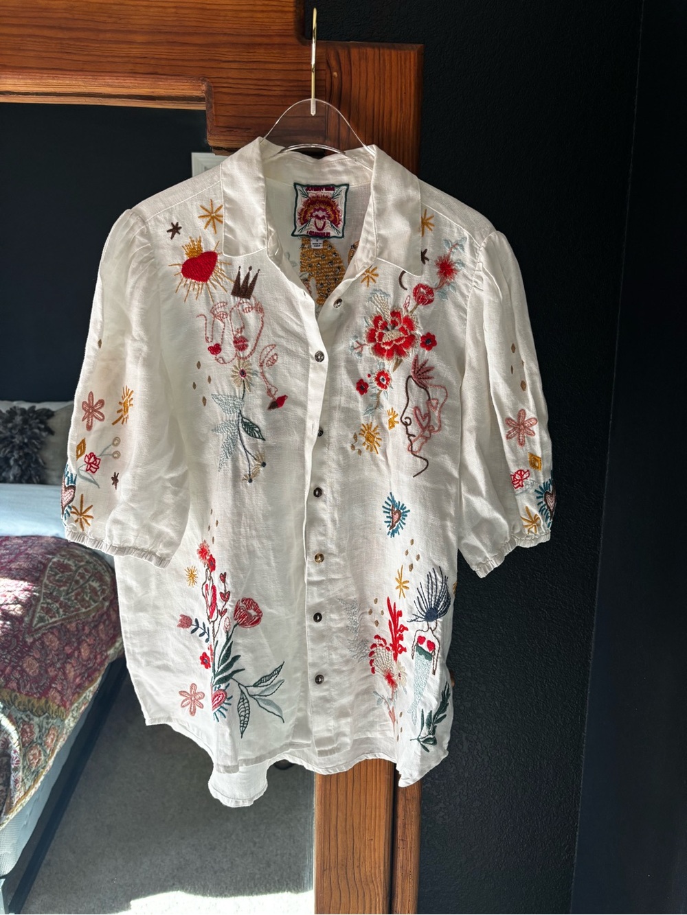 Beautiful Johnny Was Ruth Lisbon Tiger Blouse in size Small - Picture 3 of 11